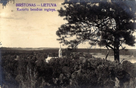 Bendras Birštono kurorto vaizdas